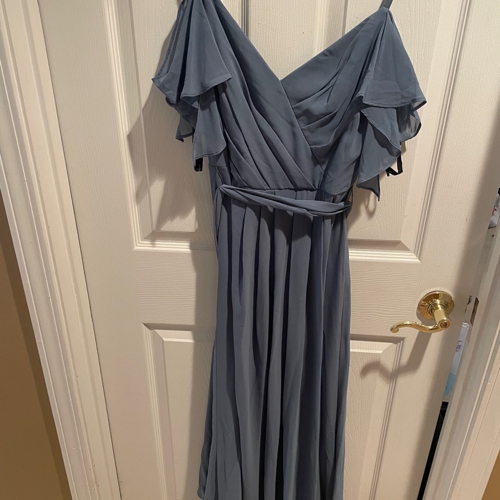 Elegant Blue Women's Dress